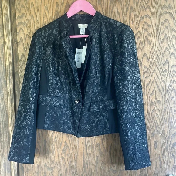 Chicos Black Lace jacket‎ 0 - Picture 1 of 3
